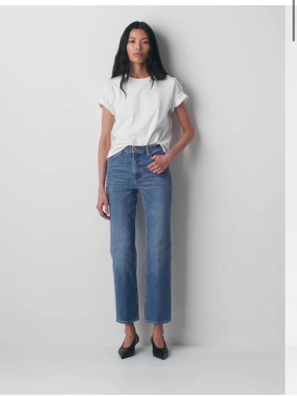 Denim Forum THE ARLO HI-RISE STRAIGHT JEAN (size 28)